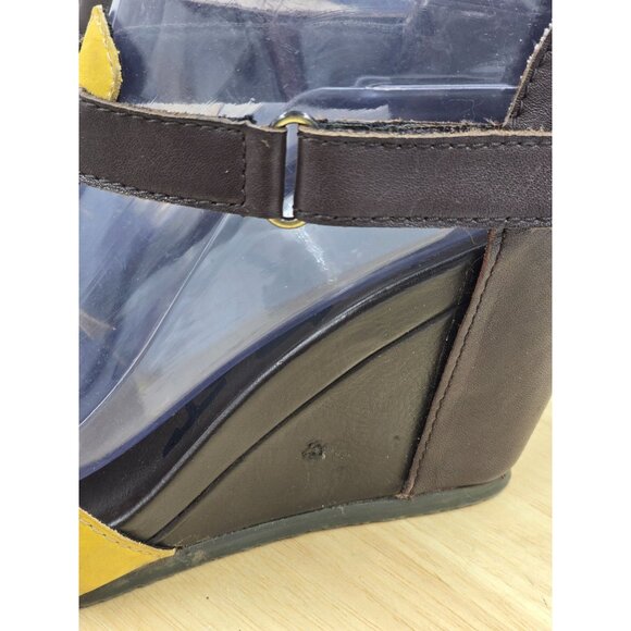 OTBT Ripley T Strap  Leather Women's Wedge Pump Shoes Size 7M - Picture 6 of 10